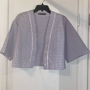 Zara Small Gingham Blouse